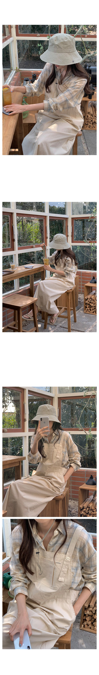 Overalls dress in 5 colors!