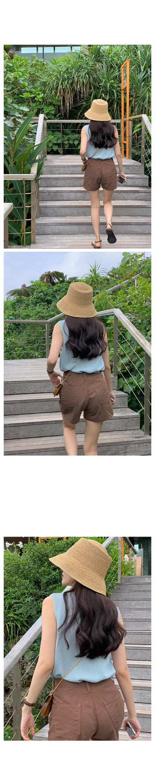 Linen sleeveless top, 3 colors