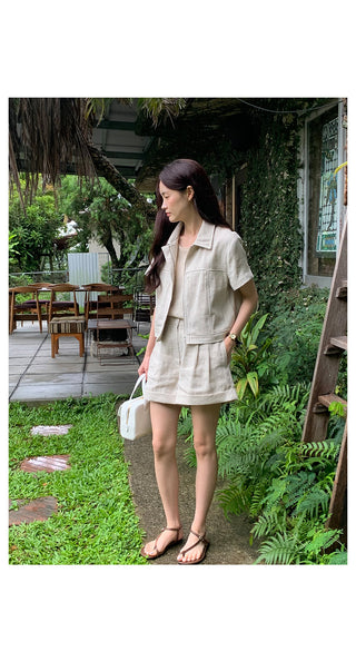 Linen sleeveless top, 3 colors