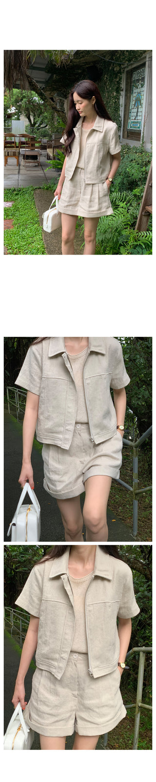 Linen sleeveless top, 3 colors