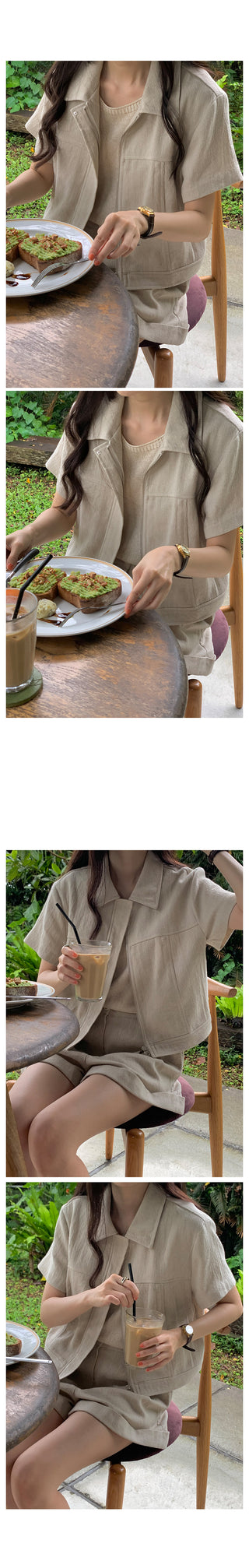 Linen sleeveless top, 3 colors