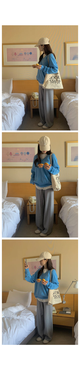 Spring Wide Knit Pants (4 colors)