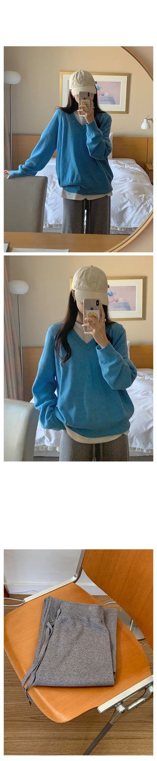 Spring Wide Knit Pants (4 colors)