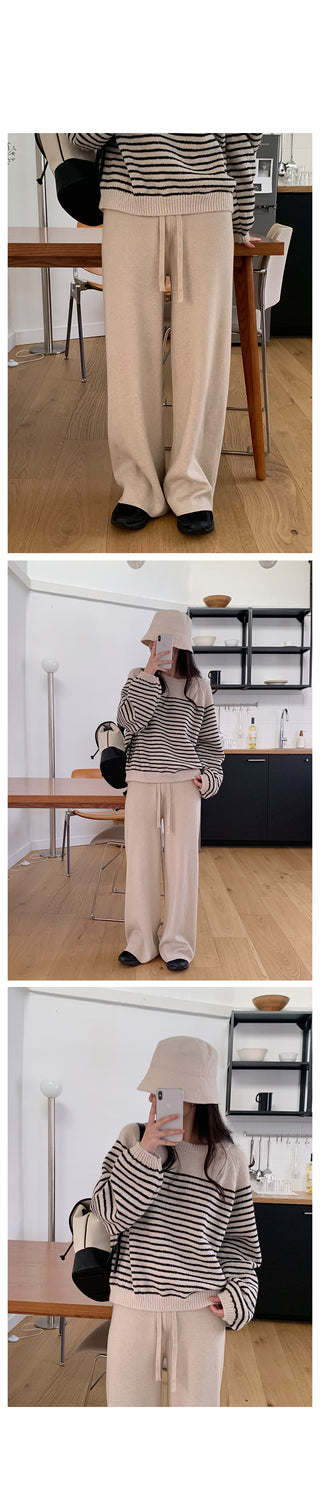 Spring Wide Knit Pants (4 colors)