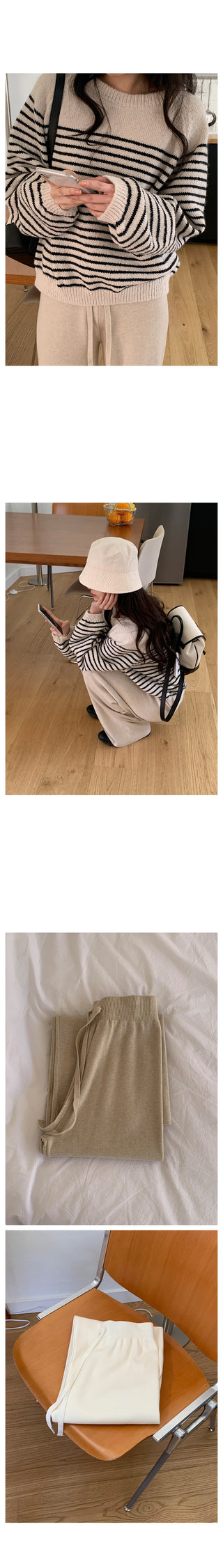 Spring Wide Knit Pants (4 colors)