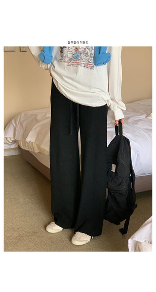 Spring Wide Knit Pants (4 colors)