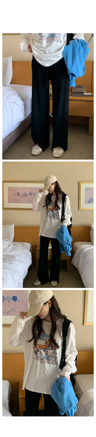 Spring Wide Knit Pants (4 colors)