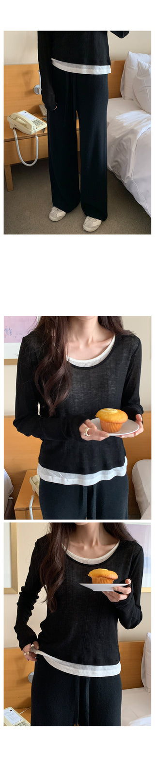 Spring Wide Knit Pants (4 colors)