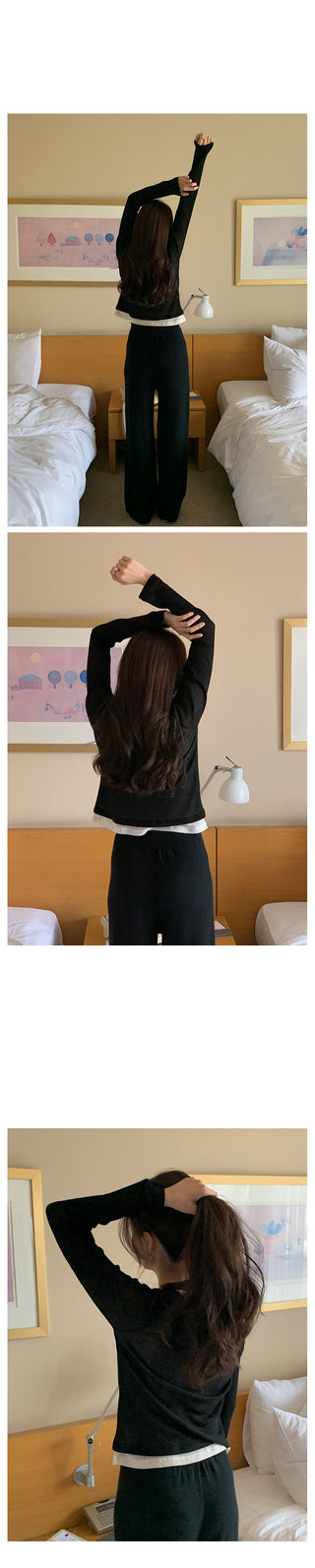 Spring Wide Knit Pants (4 colors)