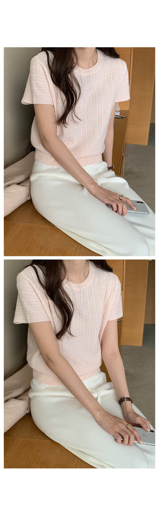 Spring Wide Knit Pants (4 colors)