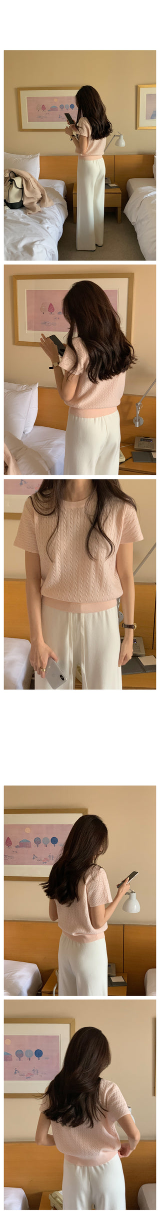 Spring Wide Knit Pants (4 colors)