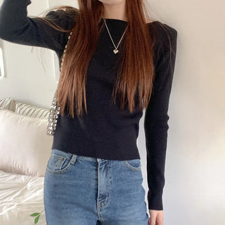 Ribbed boat neck sweater (5 colors)