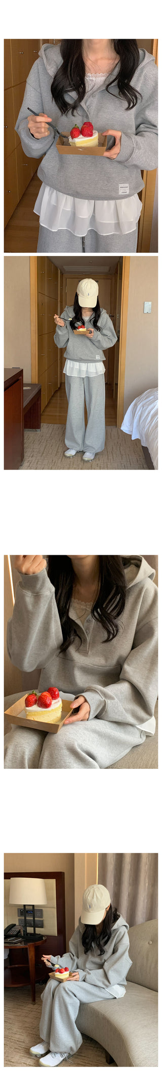 Pikey Button Hooded Parka