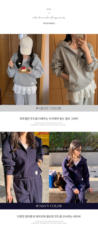 Pikey Button Hooded Parka