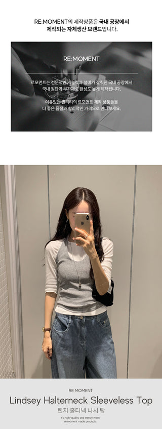 Halter neck sleeveless