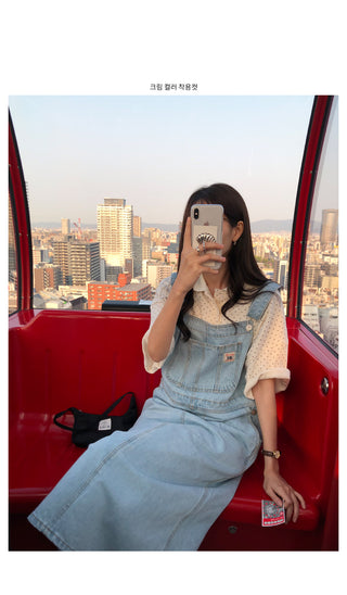 Polka dot polo shirt