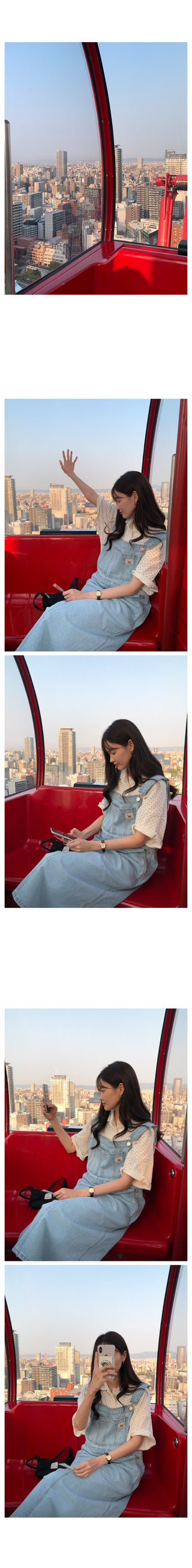 Polka dot polo shirt