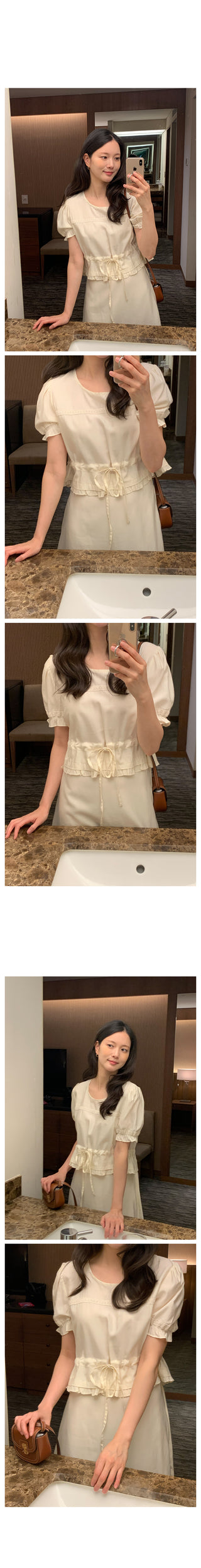 Round Crop Blouse Set - Blouse (Set Item / 200% Versatility / Wedding Look)