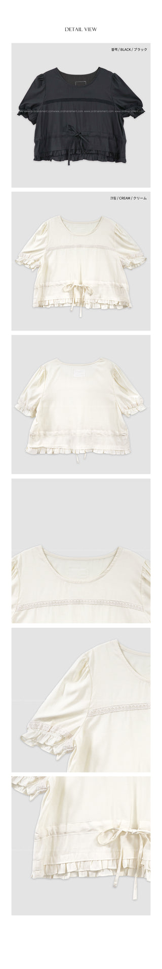 Round Crop Blouse Set - Blouse (Set Item / 200% Versatility / Wedding Look)