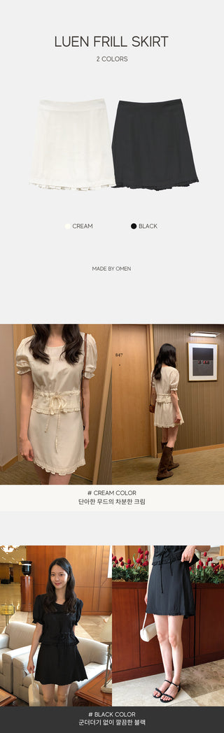 Round crop blouse set - skirt (set item / 200% versatility / wedding look)