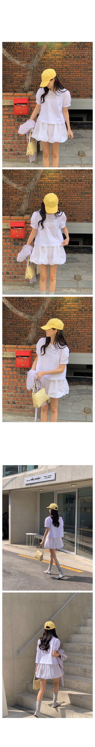 Round collar blouse