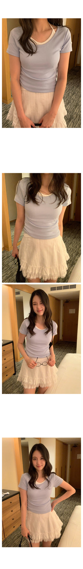 Lace skirt pants