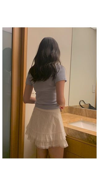 Lace skirt pants