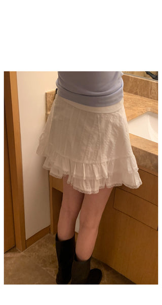 Lace skirt pants