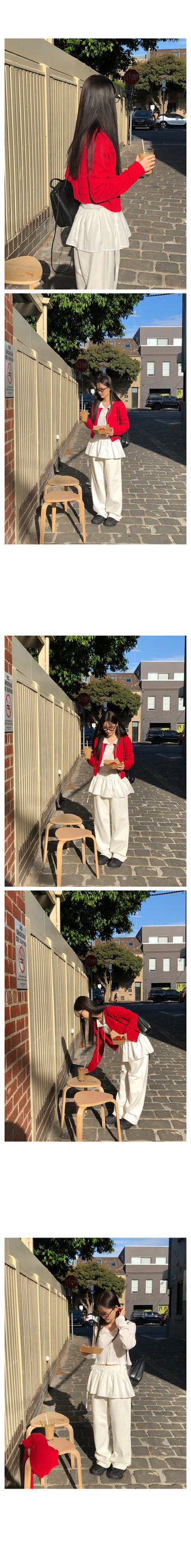 Basic wide cotton pants