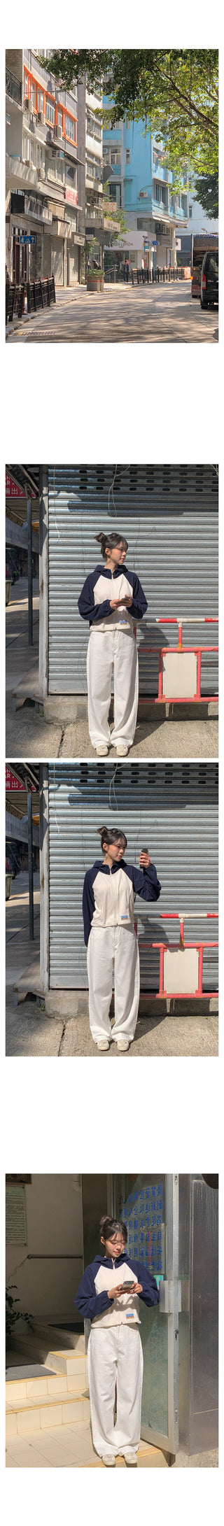 Basic wide cotton pants