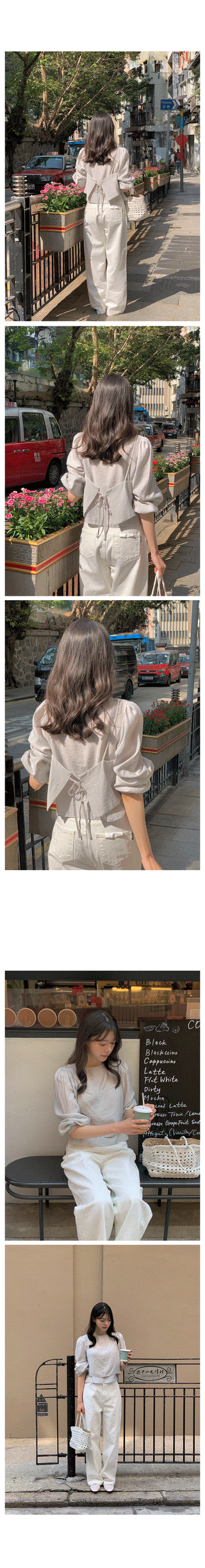 Basic wide cotton pants