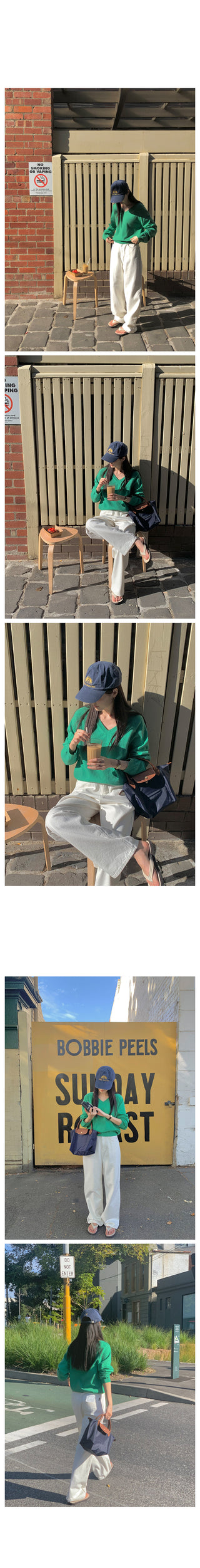 Basic wide cotton pants