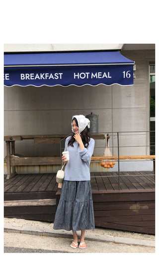 Boat neck loose fit knit