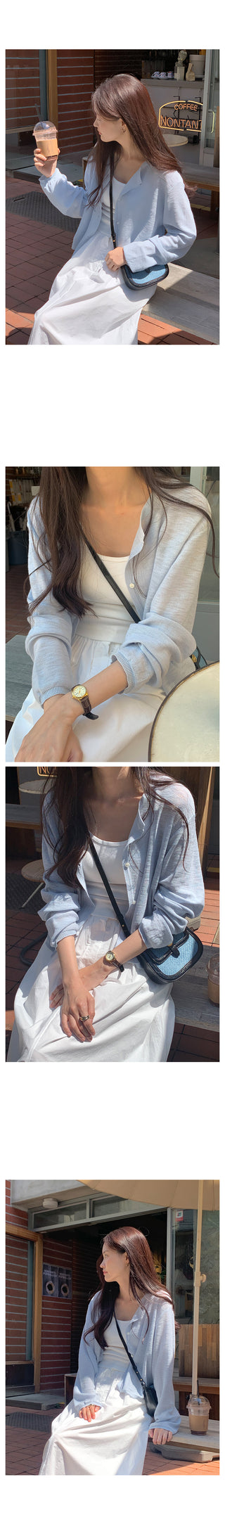 Linen Round Cardigan