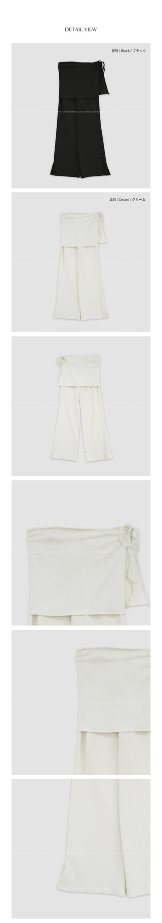 Wrinkle Wrap Skirt Pants