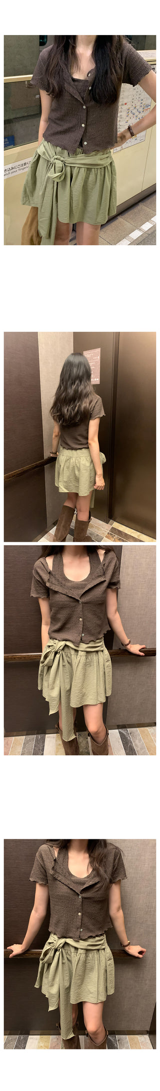 Loose-fit check shirt