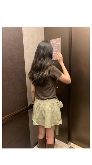 Loose-fit check shirt