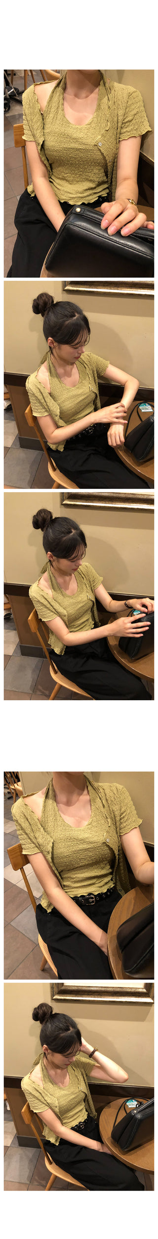 Loose-fit check shirt