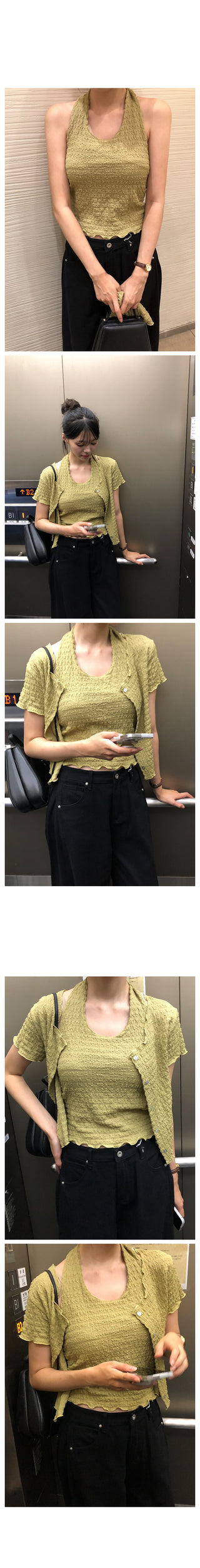 Loose-fit check shirt
