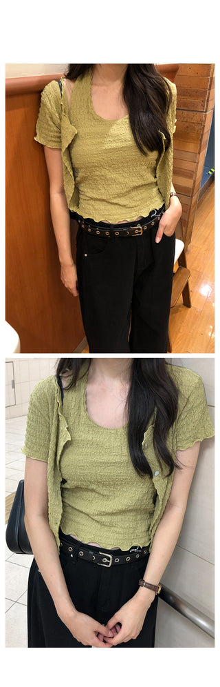 Loose-fit check shirt