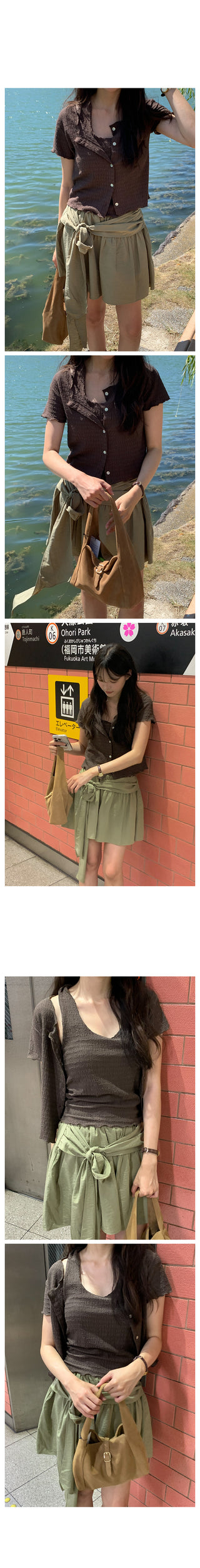 Loose-fit check shirt