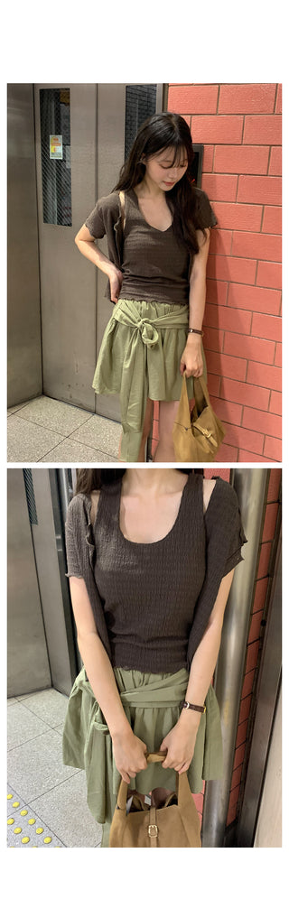 Loose-fit check shirt