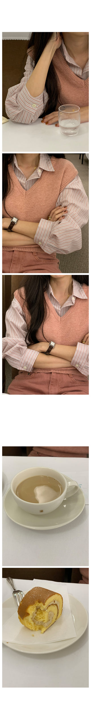 V-neck knit vest (9 colors)