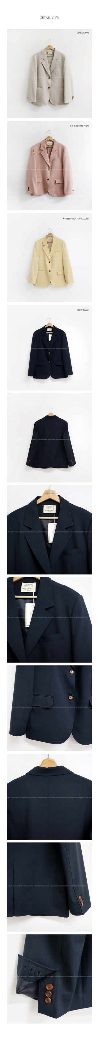 Monet tailored jacket, 4 colors!
