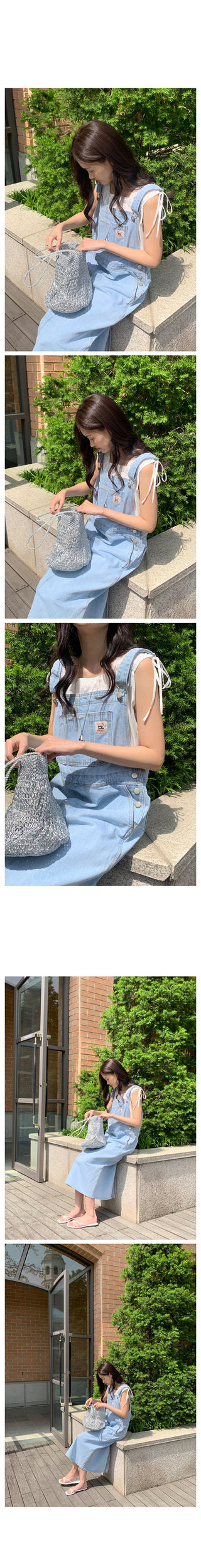 Overall denim dress