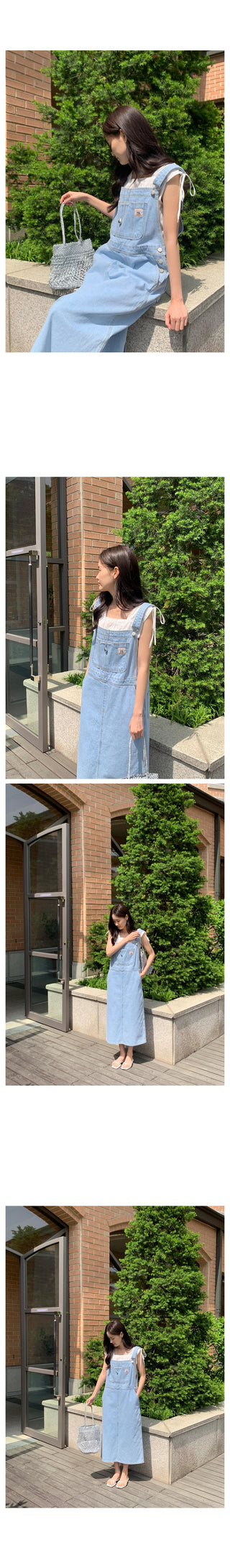 Overall denim dress