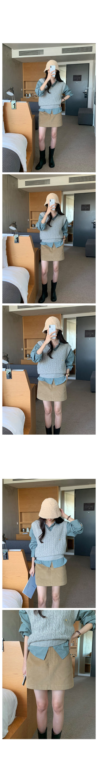 Minute Cable Knit Vest