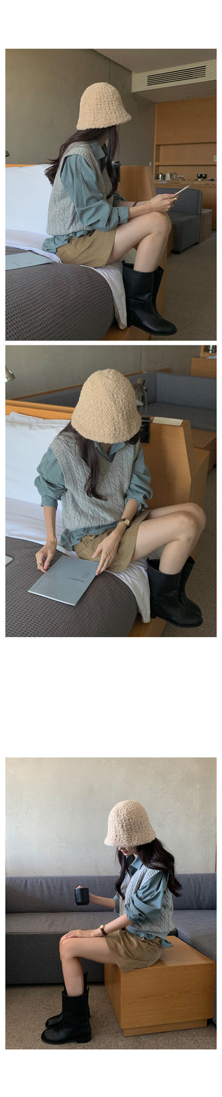 Minute Cable Knit Vest