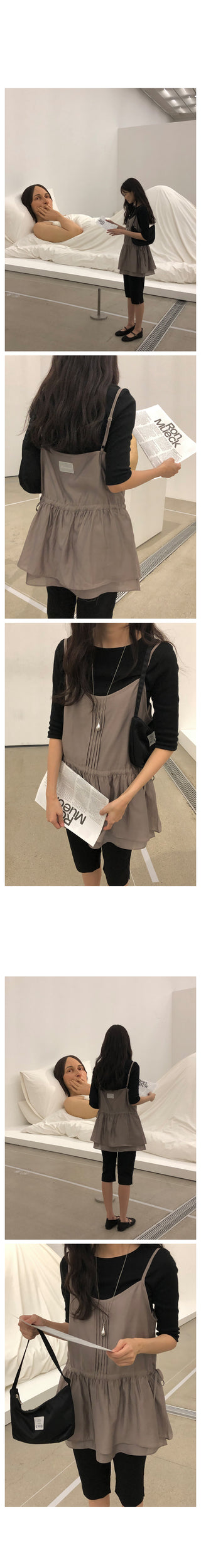 Pleated layered bustier