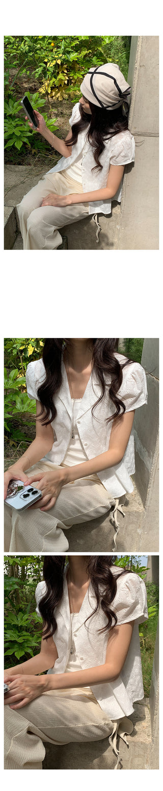 Lace shirt blouse